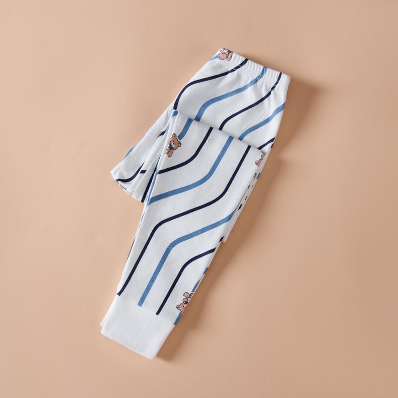 YAOEENH Quần Ngủ Dài 90-150cm Chất Liệu Cotton Thời Trang Thu Đông Cho Bé Trai