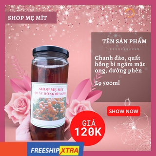 Quất hồng bì ngâm mật ong, đường phèn Hũ 500ml