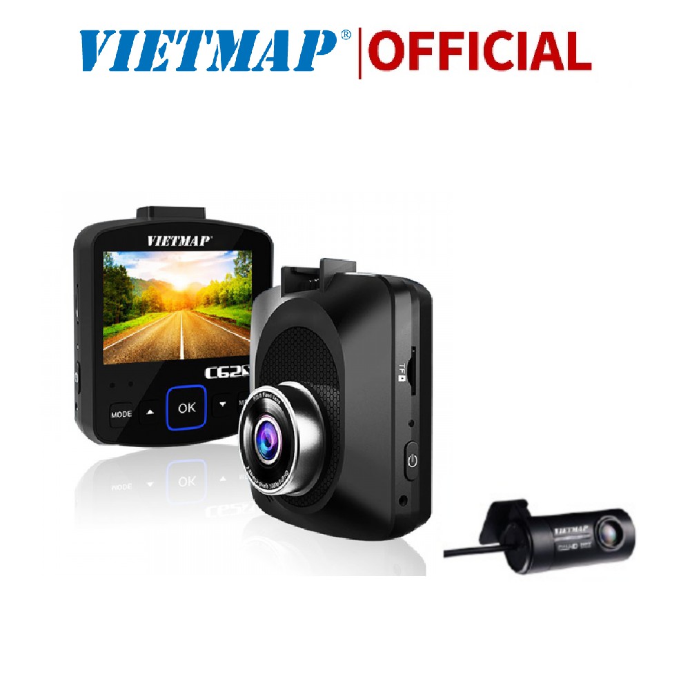 Camera hành trình Vietmap C62S ghi hình trước sau cảnh báo giọng nói - Bảo hành 12 tháng chính hãng