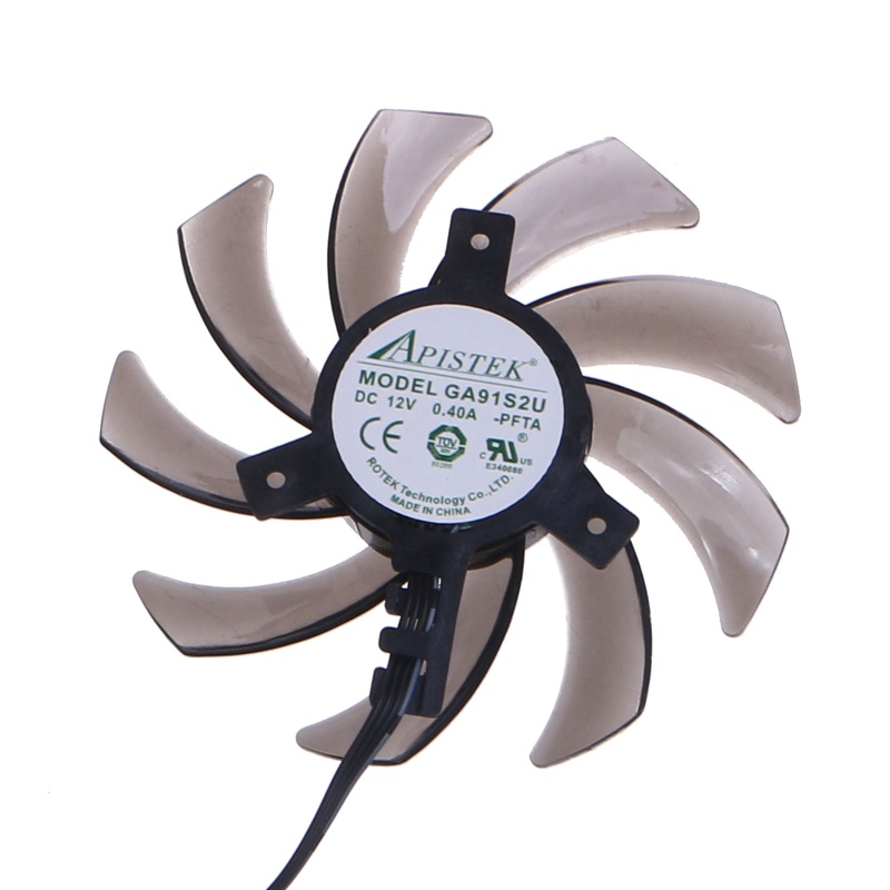 Set 2 Quạt Tản Nhiệt Đồ Họa 85MM GA91S2U VGA Cho GTX 1660 1660Ti RTX2060 RTX2070 for PNY Palit 4Pin 12V 0.4A