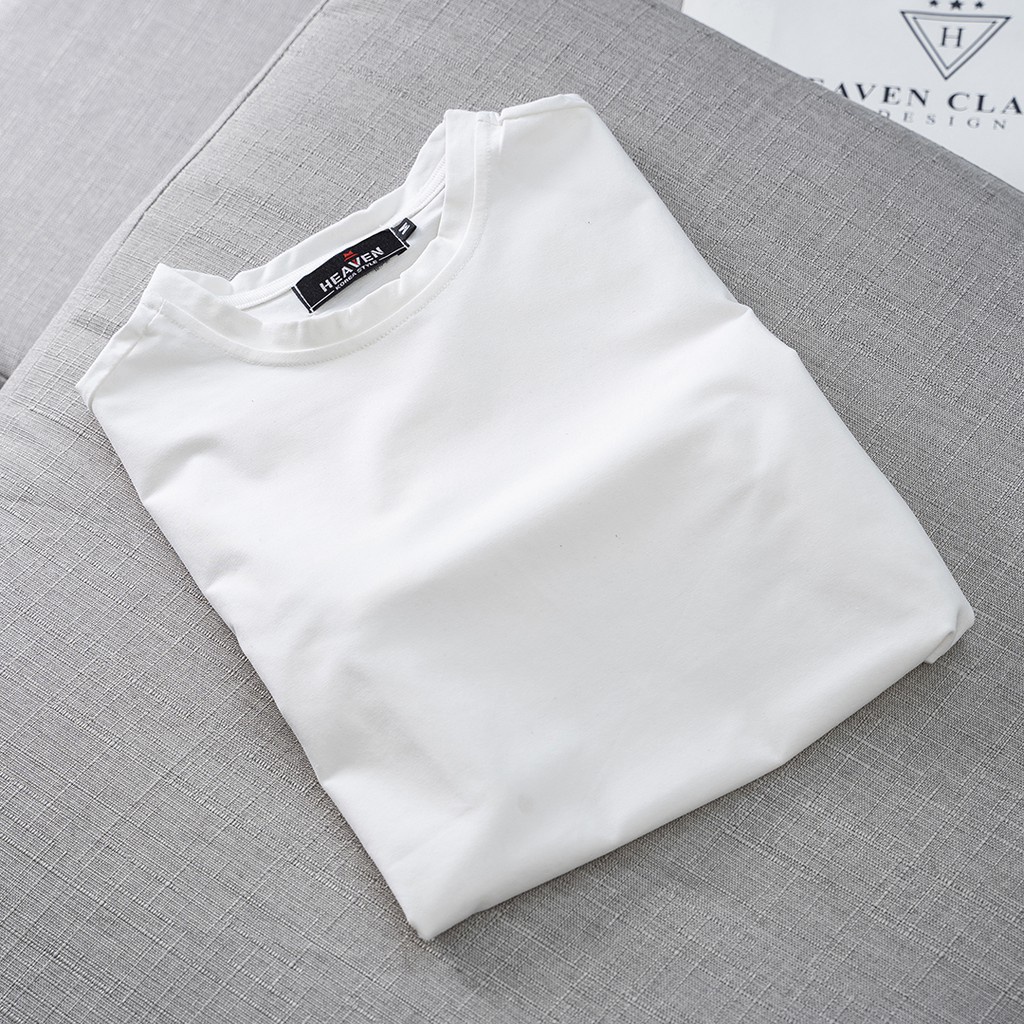 Áo Thun nam nữ trơn cổ tròn, vải cotton 8 màu cực phẩm | BigBuy360 - bigbuy360.vn