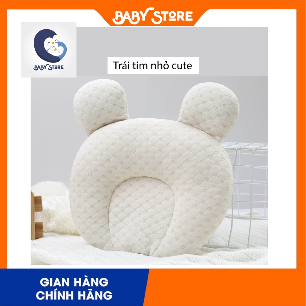 Gối Cao Su Non Chống Méo Đầu Bẹp Đầu Cho Trẻ Sơ Sinh Từ 0-1 Tuổi, Gối Định Hình Chống Lật