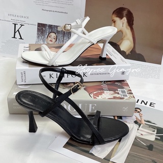 Sandal dây mảnh hh gót nhọn 6p