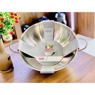 Chảo INOX SILIT WOK 32CM