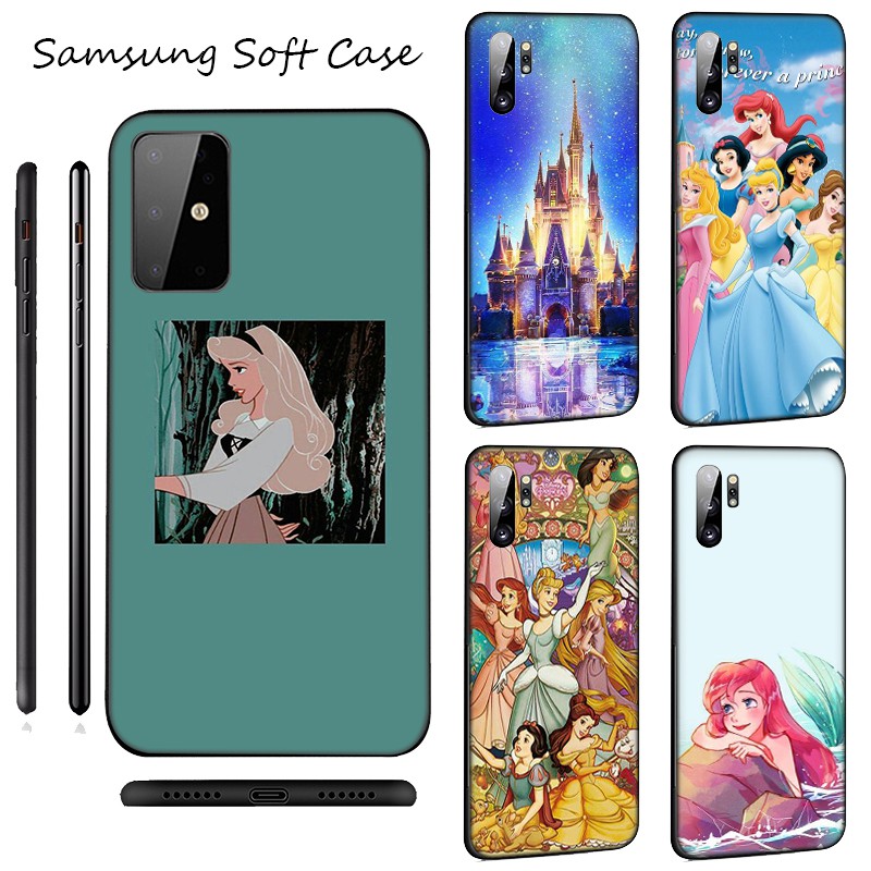 Ốp điện thoại mềm in hình công chúa Disney LU157 cho Samsung Galaxy S10 S9 S8 Plus S6 S7 Edge