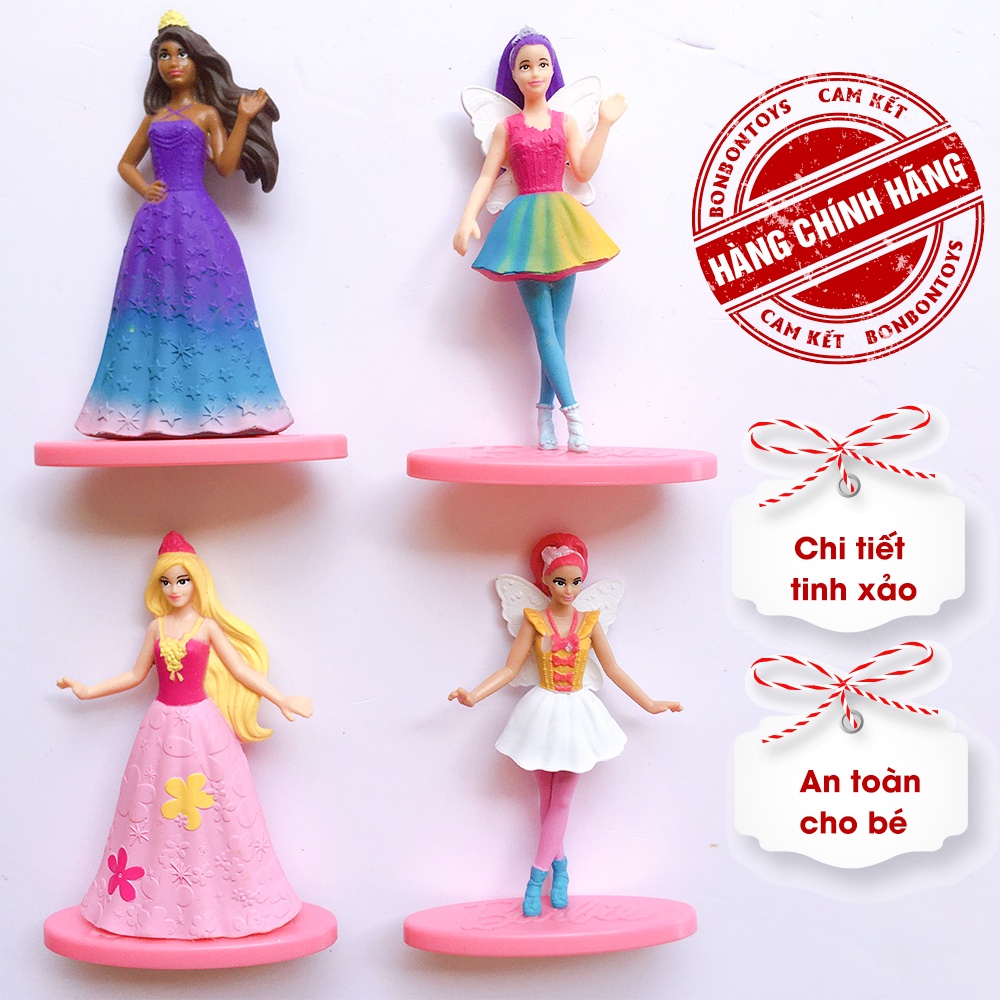 Búp bê Barbie Búp bê mini làm phụ kiện trang trí sinh nhật, đồ chơi cho bé - BonBonToys