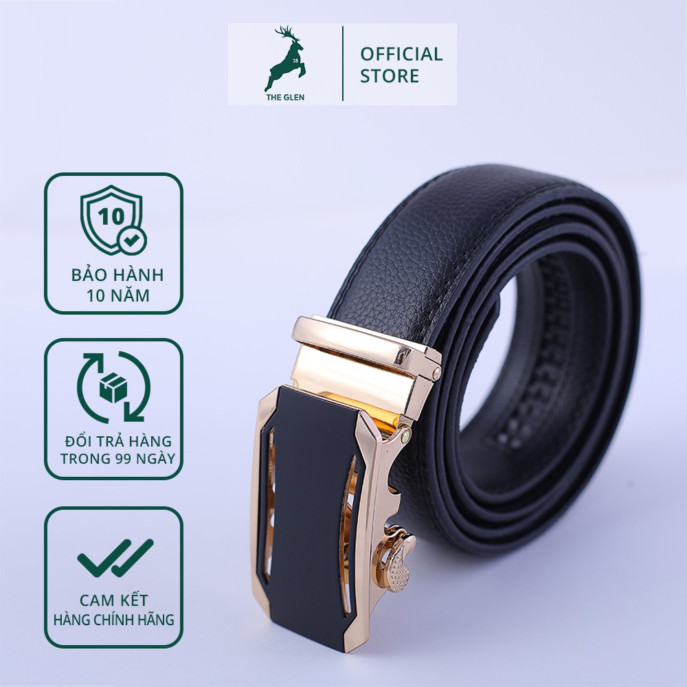 Thắt lưng nam thời trang hàn quốc - Dây lưng nam cao cấp 2021 da PU bảo hành 10 năm THE GLEN TG102