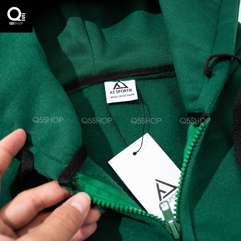 Áo Khoác Hoodie Nam Nữ Q5 Chất Nỉ Bông Form Basic Phong Cách Hàn Quốc 5 Màu Trẻ Trung