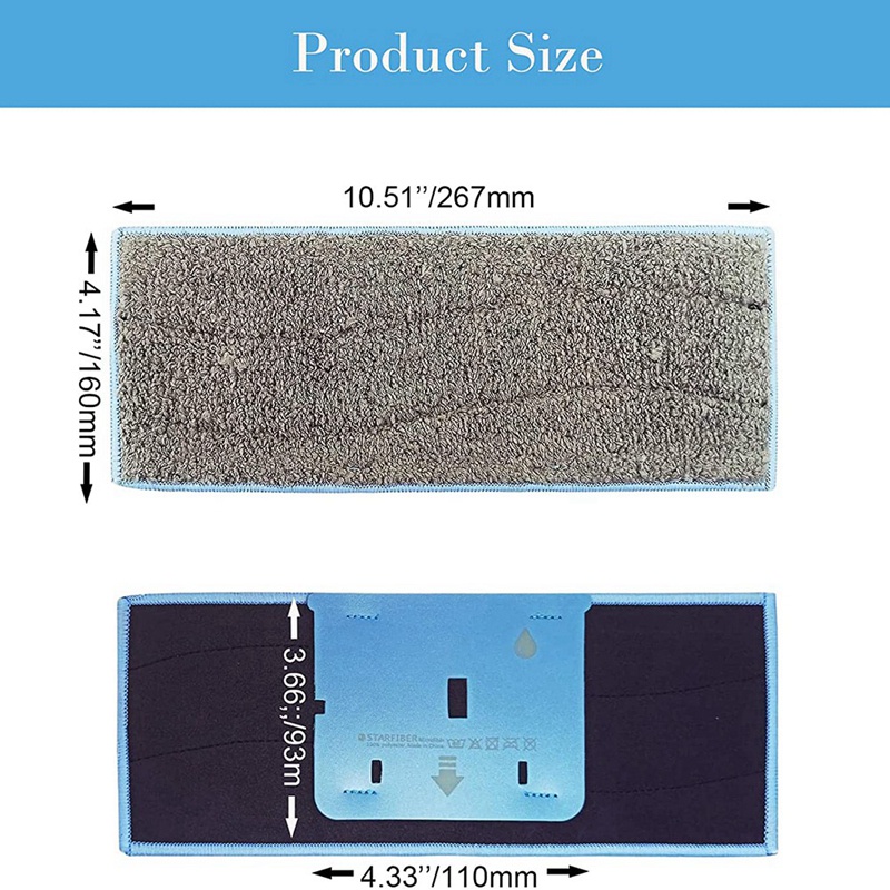 Tấm Vải Lau Nhà Thay Thế Cho Rô Bốt Hút Bụi Braava Jet M6 (6110) (6012) (6112)