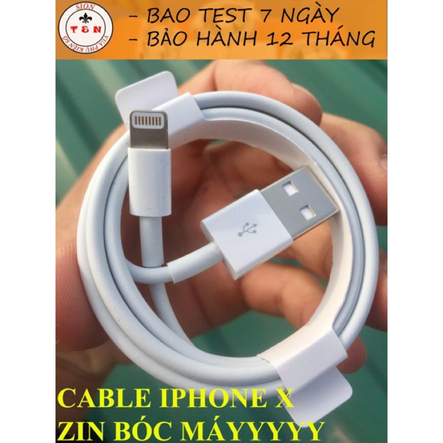 Cáp sạc zin bóc máy IPX, XS MAX