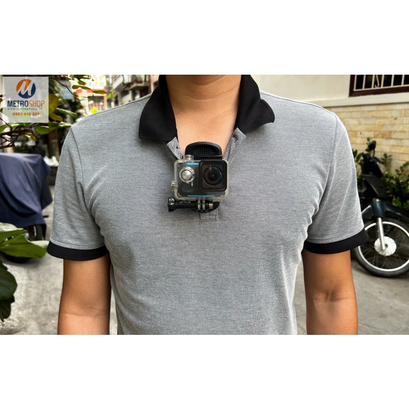 Kẹp dây Balo gắn GoPro và Action Cam Telesin