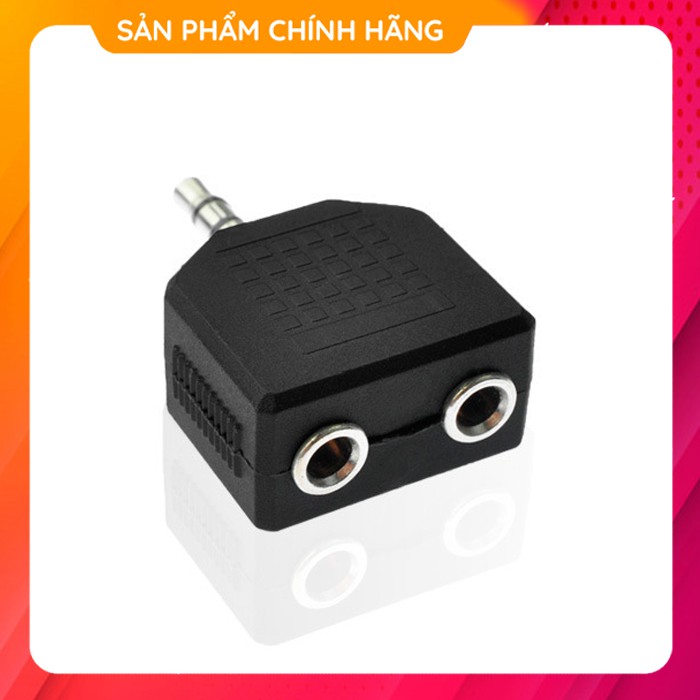 Bộ Chia Âm Thanh Cho Loa Máy Vi Tính Điện Thoại Đầu Chuyển Đổi Jack 3.5mm Sang Cồng Đôi Cho Tai Nghe