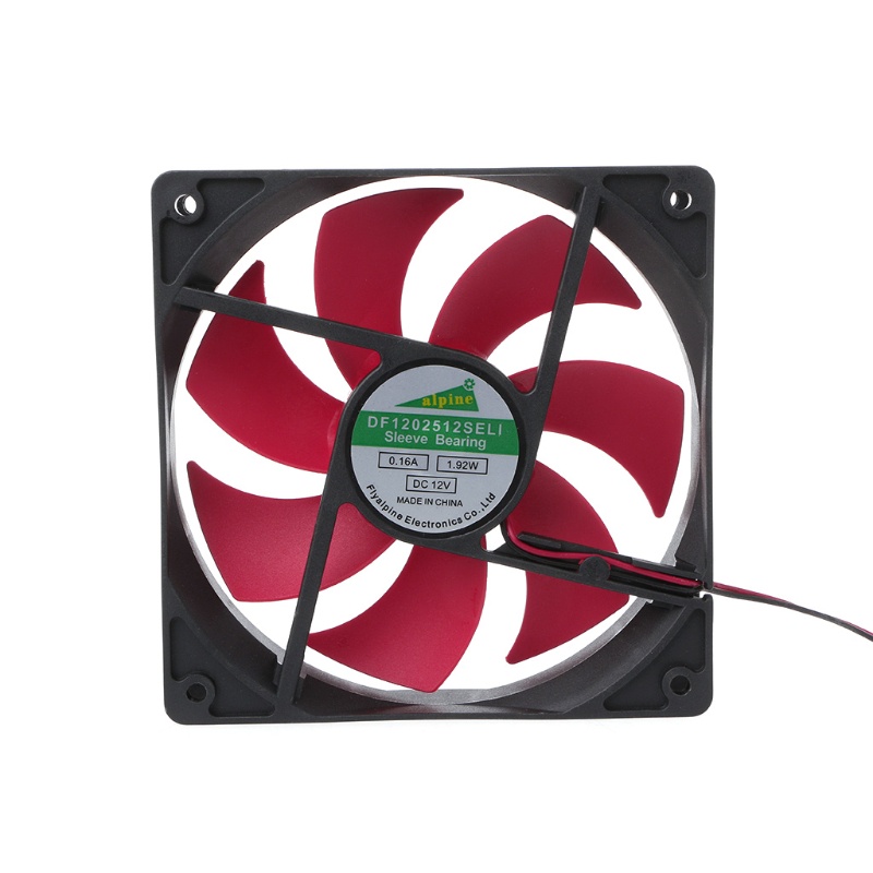 Quạt Tản Nhiệt Không Chổi Than 7 Cánh Tốc Độ Cao 12cm DC 12V 0.16A DC 1800RPM Cho CPU Serv