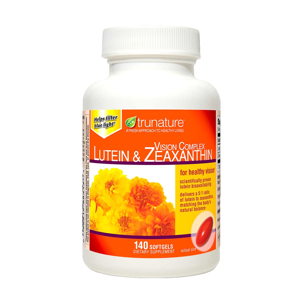 Viên uống bổ mắt Trunature Lutein & Zeaxanthin Vision Complex Tunature 140 Viên của Mỹ