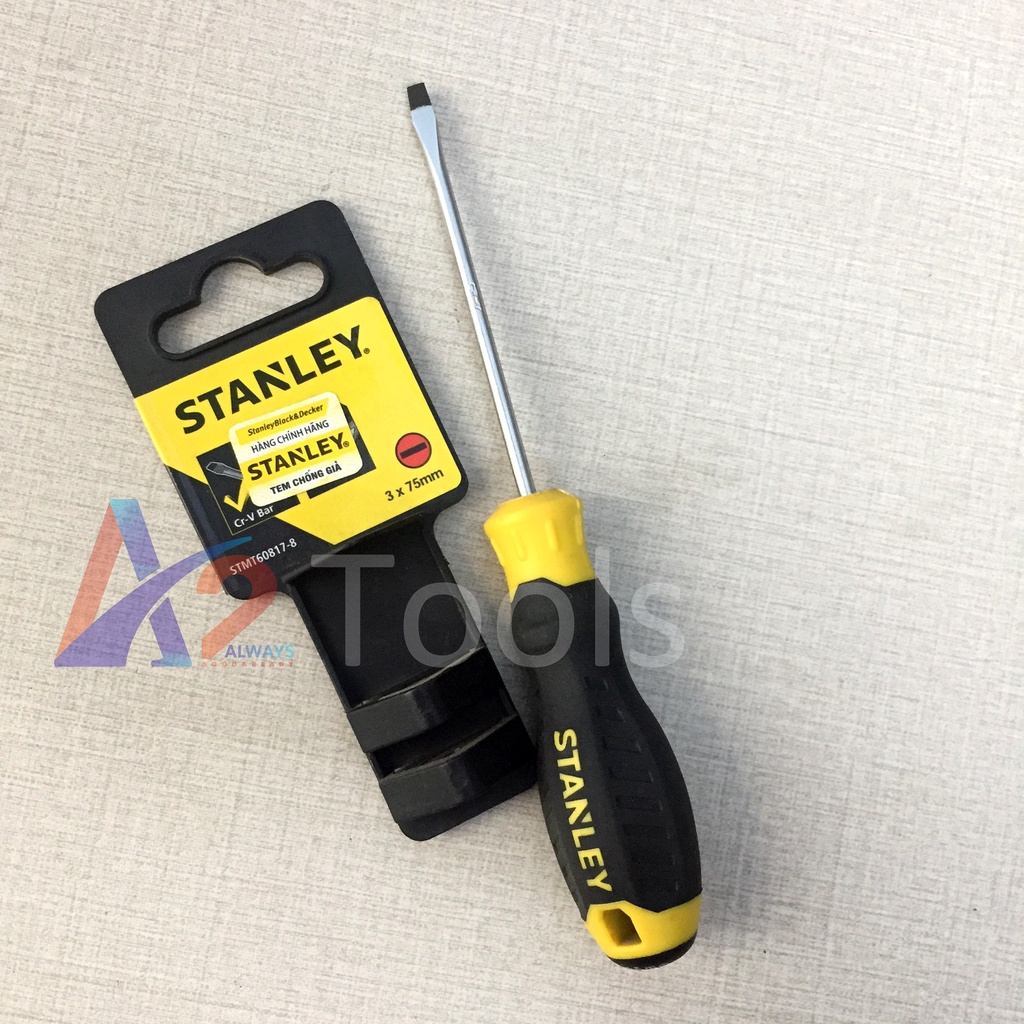 Tua vít dẹp (-) 3mmx75mm có từ Stanley STMT60817-8