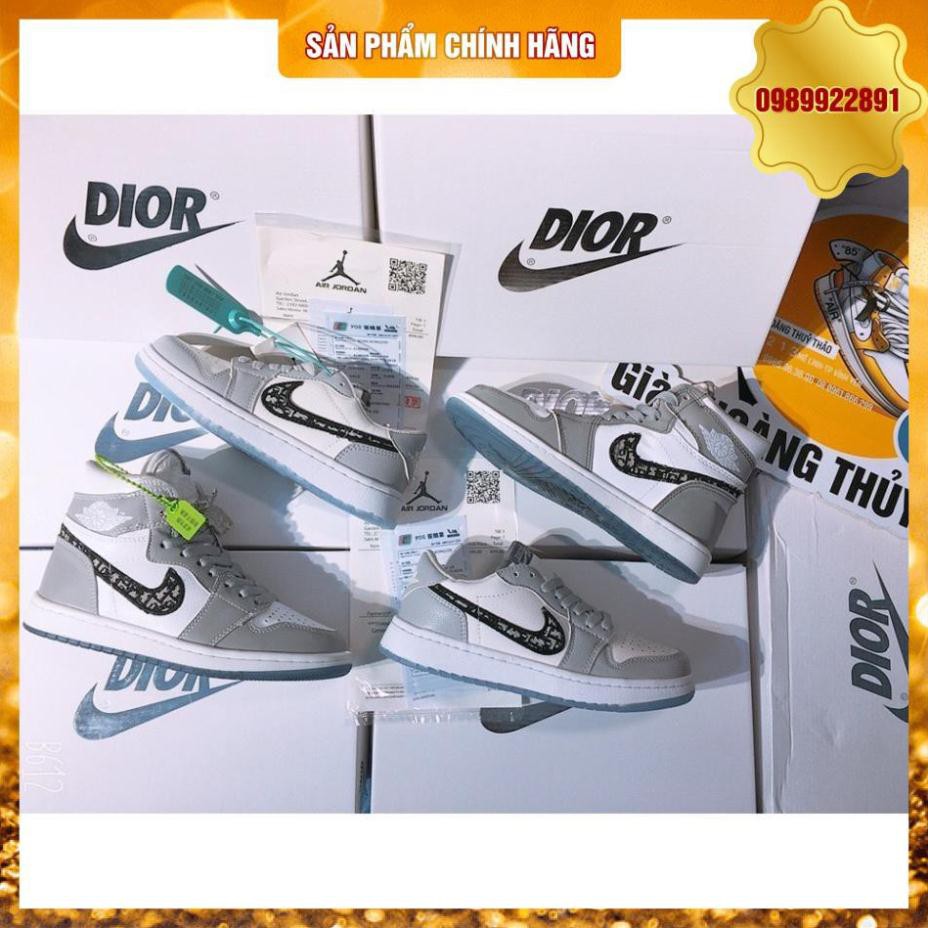 [Sale 3/3]Giày thể thao Jodan dior  màu xám cao cổ và thấp cổ  2021 [Sẵn Hàng] . ⋆ | . | BigBuy360 - bigbuy360.vn