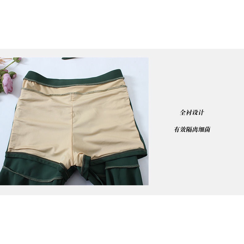 Bộ Đồ Bơi Hai Mảnh Lưng Cao Thắt Nơ Phong Cách Hàn Quốc Quyến Rũ Cho Nữ