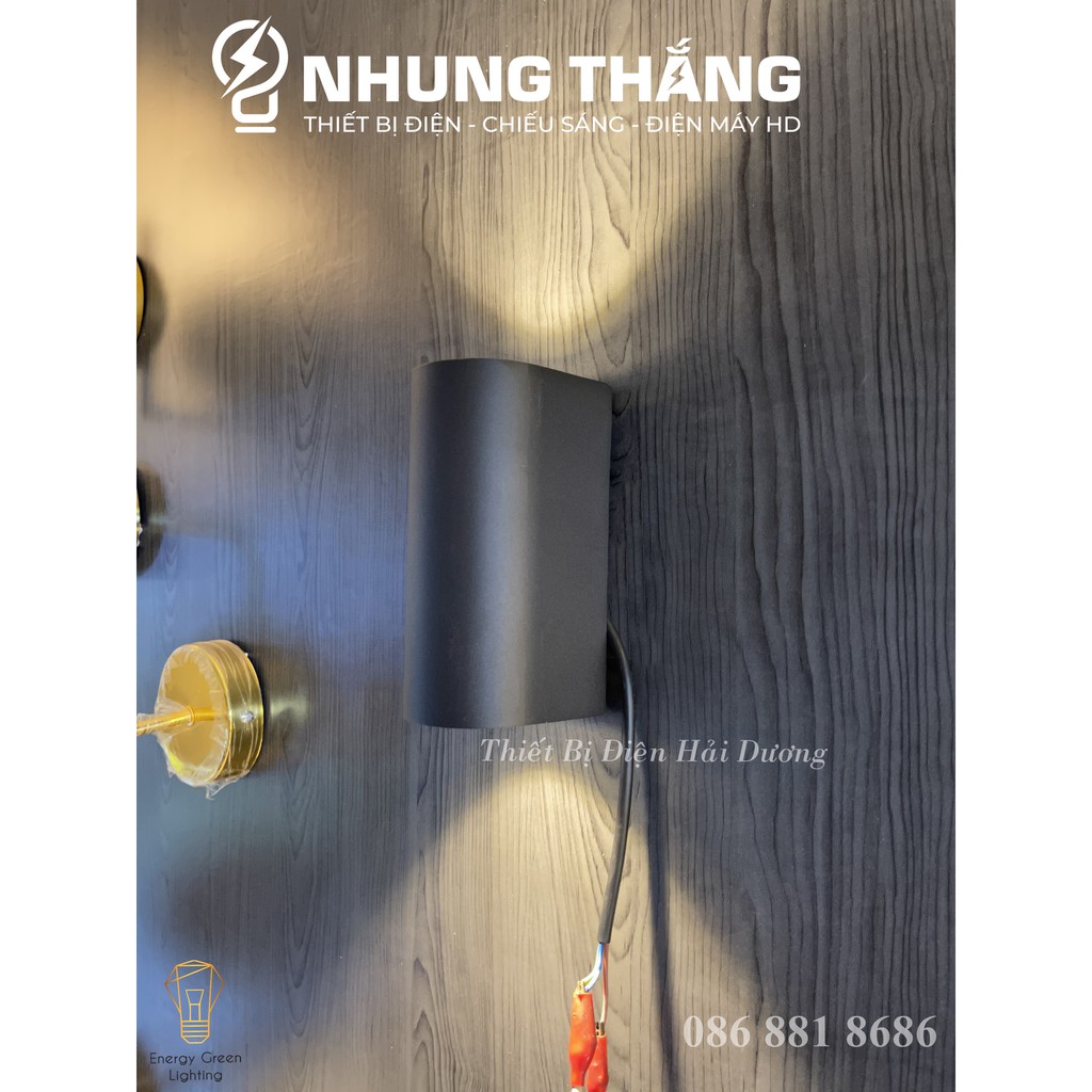 Đèn Hắt Tường Chống Nước 2 Đầu Chiếu Sáng DT-1842 10W Ánh Sáng Vàng Thân Nhôm - Chip Led Siêu Sáng - Bảo Hành 1 Năm