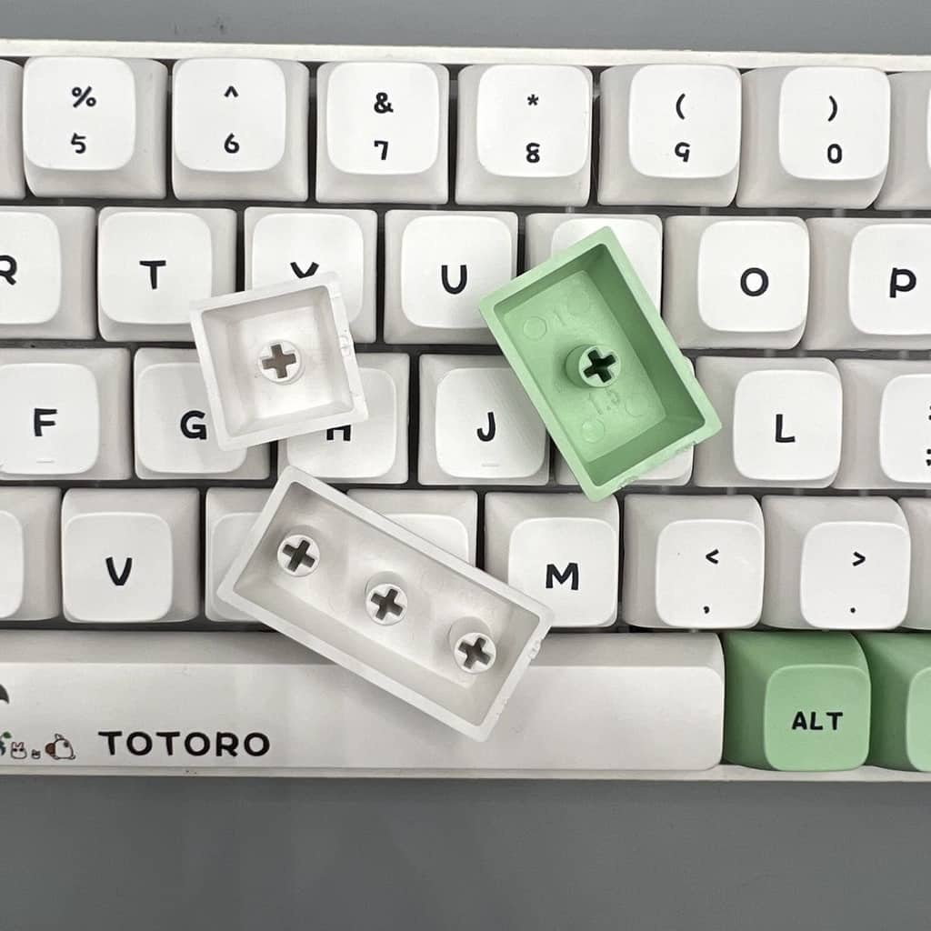 Set keycap Psyduck font chữ to đẹp chất liệu thick PBT in Dyesub 136 keys cân nhiều layout 60/64/84/96/108,...