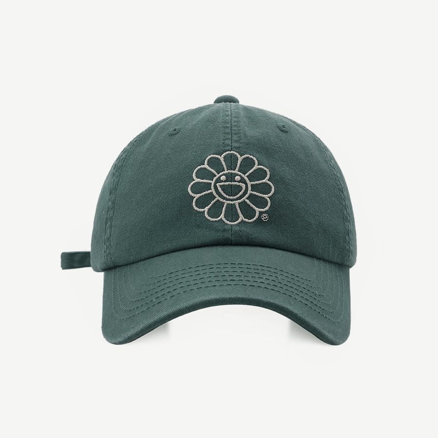 Mũ lưỡi trai MG STUDIO thêu họa tiết hoa hướng dương hoạt hình đẹp mắt