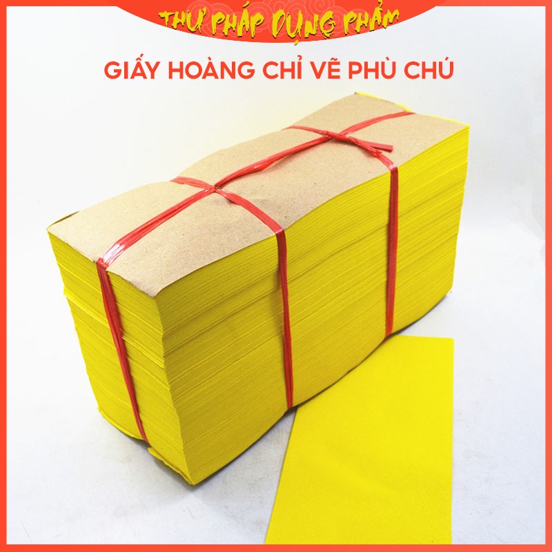 Giấy hoàng chỉ giấy vẽ bùa phù chú