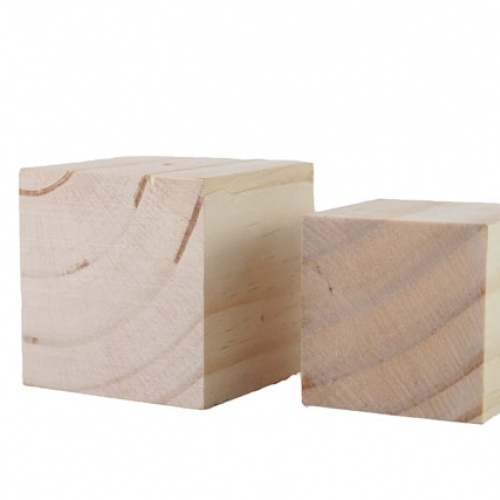 Cục gỗ thông tự nhiên khối gỗ vuông làm thủ công handmade, vẽ hoặc đồ chơi (4x4x4cm)