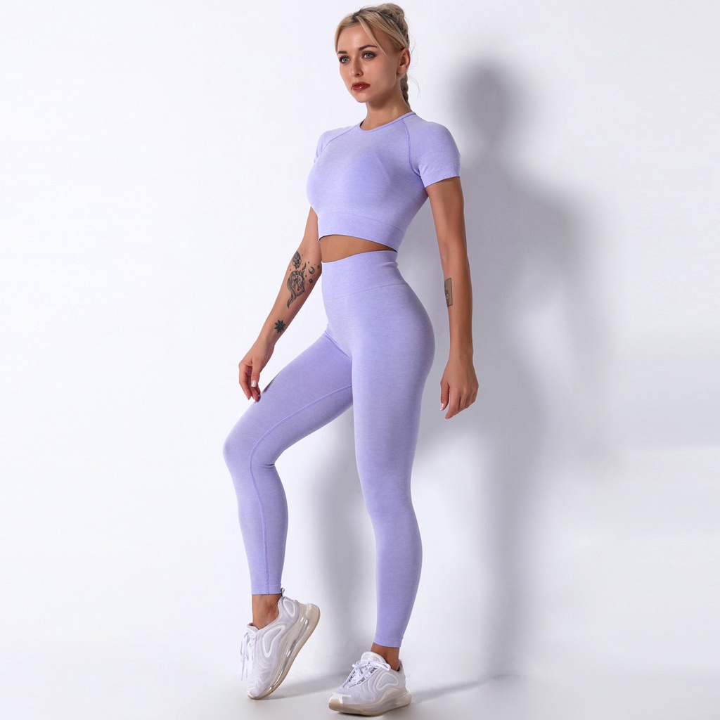 Bộ đồ tập gym nữ set quần áo tập yoga thể thao thun co giãn thoải mái 4 chiều