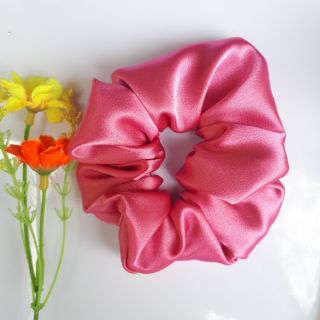 Khách sỉ - Cột tóc vải Scrunchies lụa tơ cao cấp ( y hình)