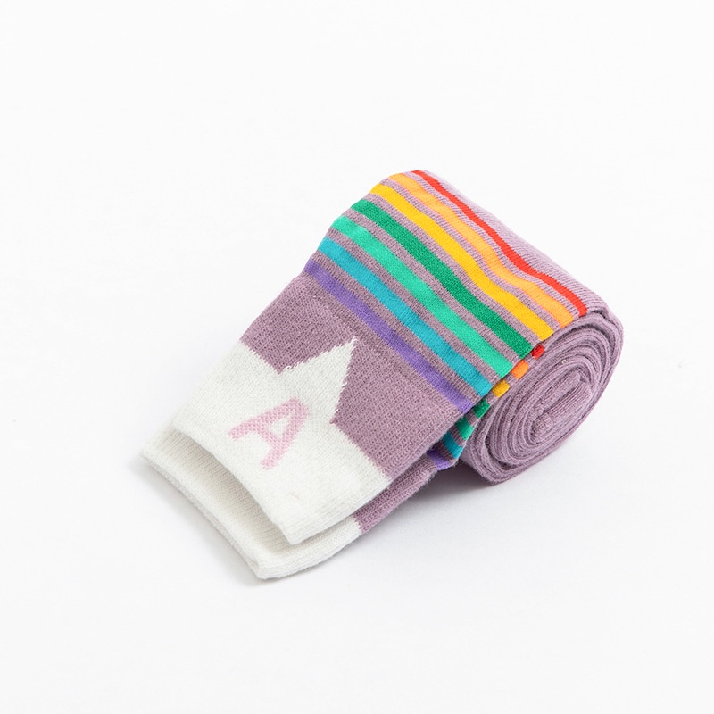 Quần legging   họa tiết cầu vồng cho bé gái từ 1-9 tuổi