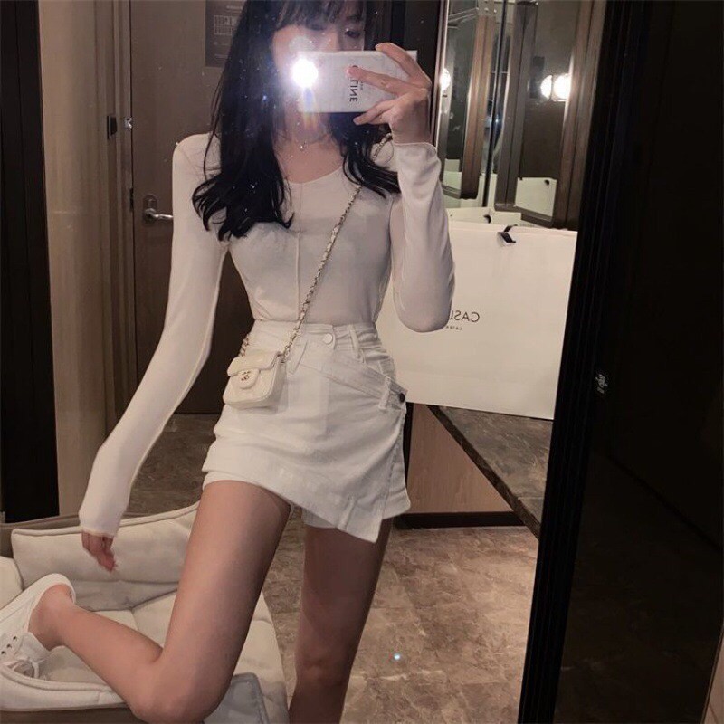 Quần váy, chân váy chữ a đắp chéo kèm quần - Colory Shop