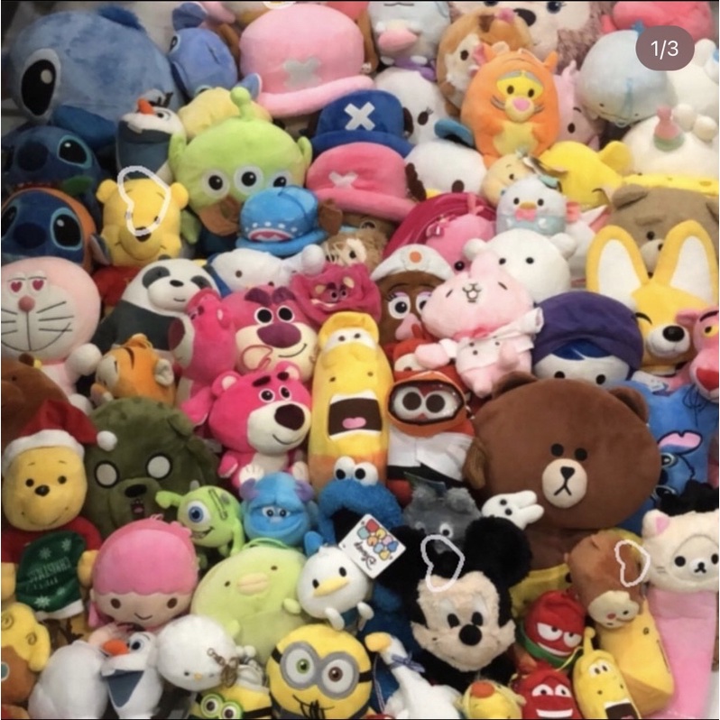 GẤU BÔNG 2HAND NHIỀU NHÂN VẬT