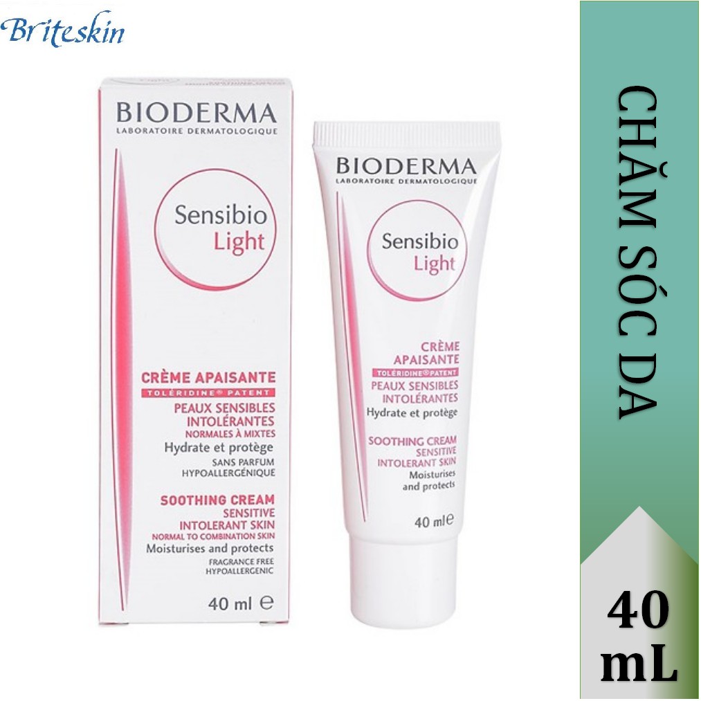 Kem Dưỡng Ẩm Bioderma Sensibio Light 40ml