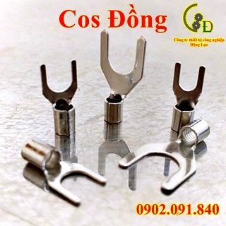 Đầu cos chữ Y bằng đồng [ 50cái ] đầu cốt chỉa bấm dây điện 2.5 - 4 - 6 - 10mm  SNB3.5, SNB5.5, SNB8