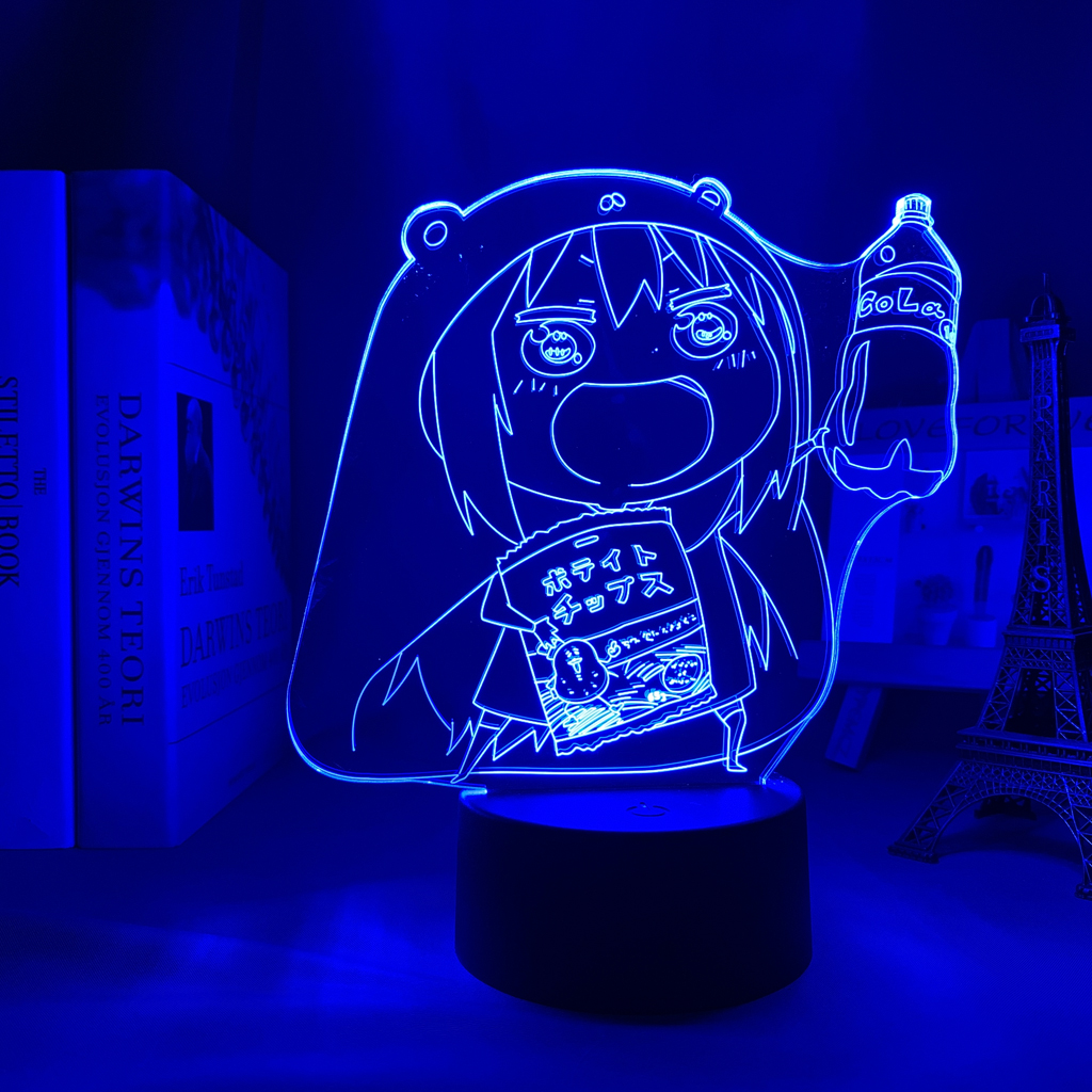 Đèn Ngủ led Đổi Màu Điều Khiển Từ Xa Hình anime himouto umaru chan