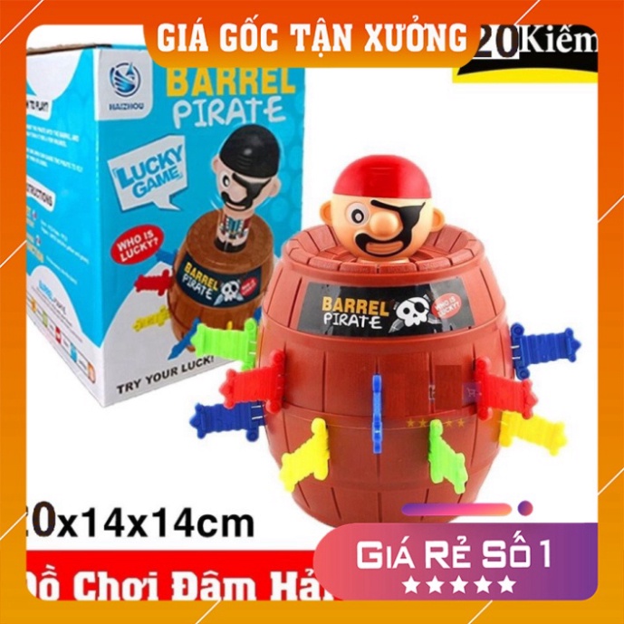 Đồ chơi hải tặc ❤️𝑭𝒓𝒆𝒆𝒔𝒉𝒊𝒑❤️ Trò chơi đâm hải tặc size lớn 20cm x14x14 chất liệu nhựa rất dày, không lo bể vỡ