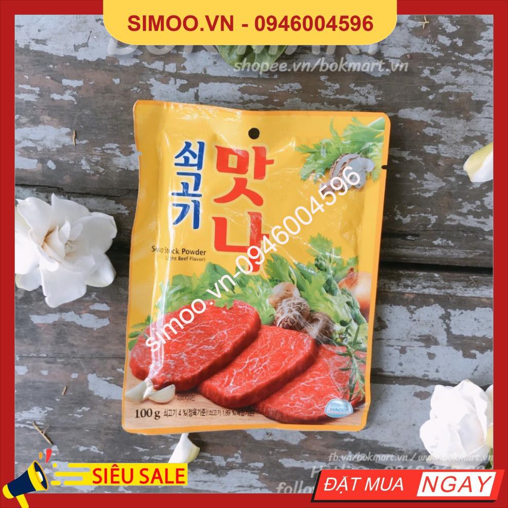 💥 ⚡ SẢN PHẨM CHÍNH HÃNG ( BỘT NÊM GIA VỊ THỊT BÒ DAESANG HÀN QUỐC GÓI 100G