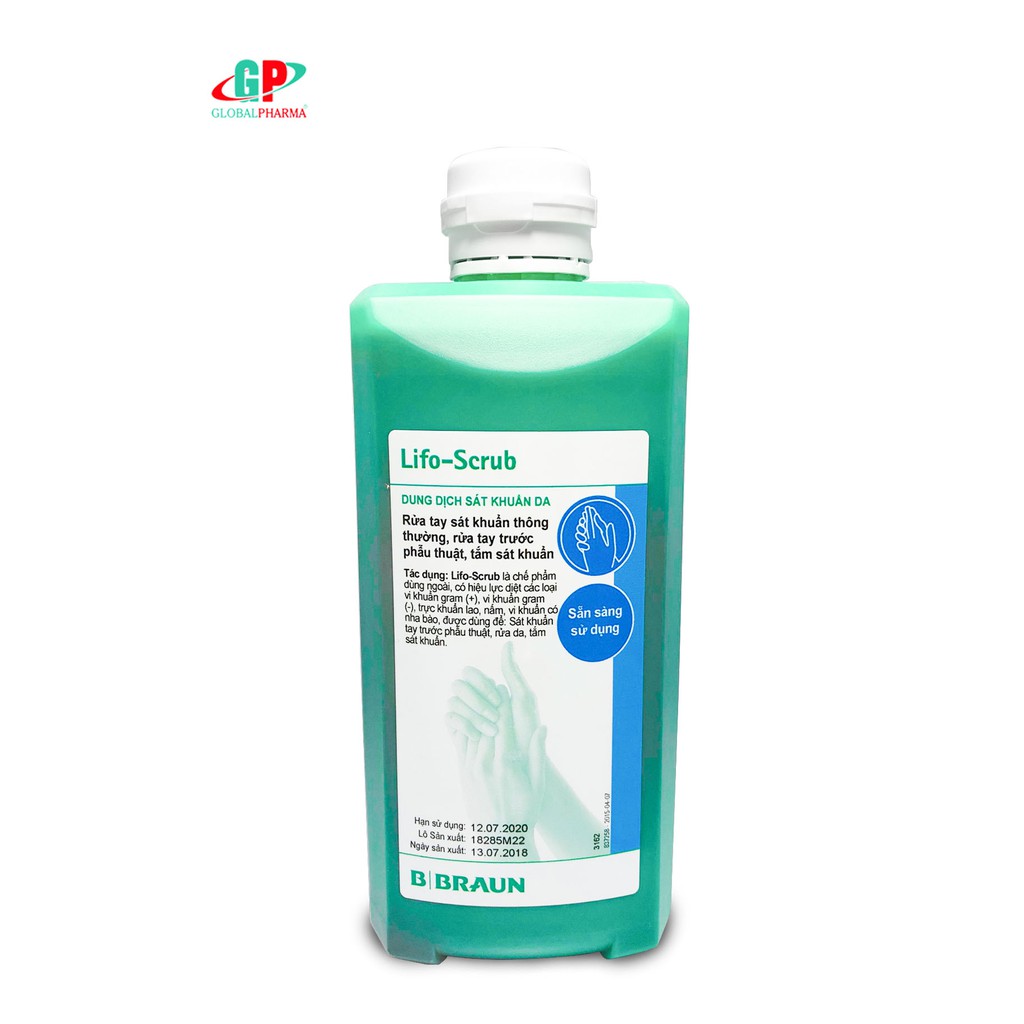 Sát khuẩn thường quy và phẫu thuật Lifo-Scrub® 500ml