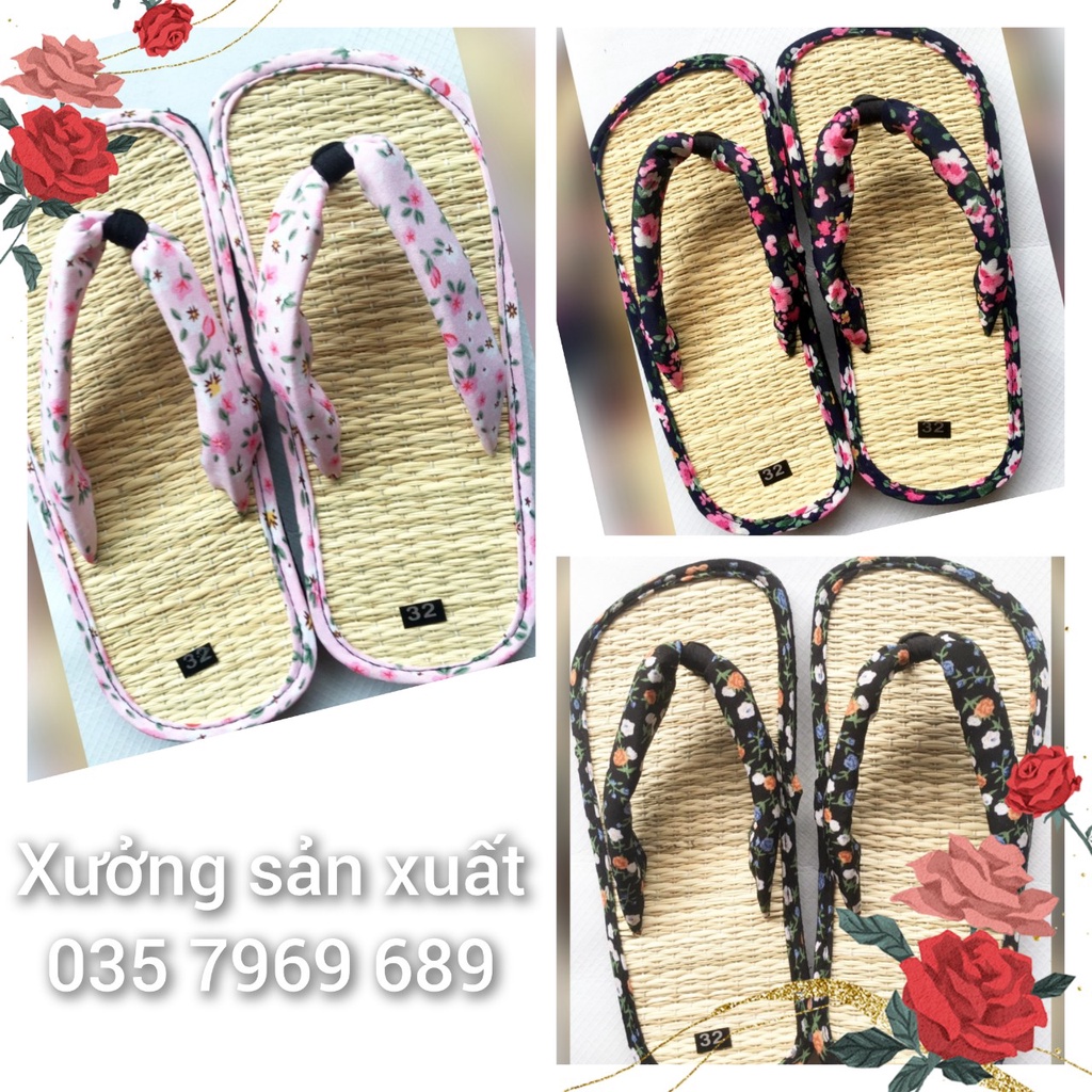 Dép chiếu bé gái