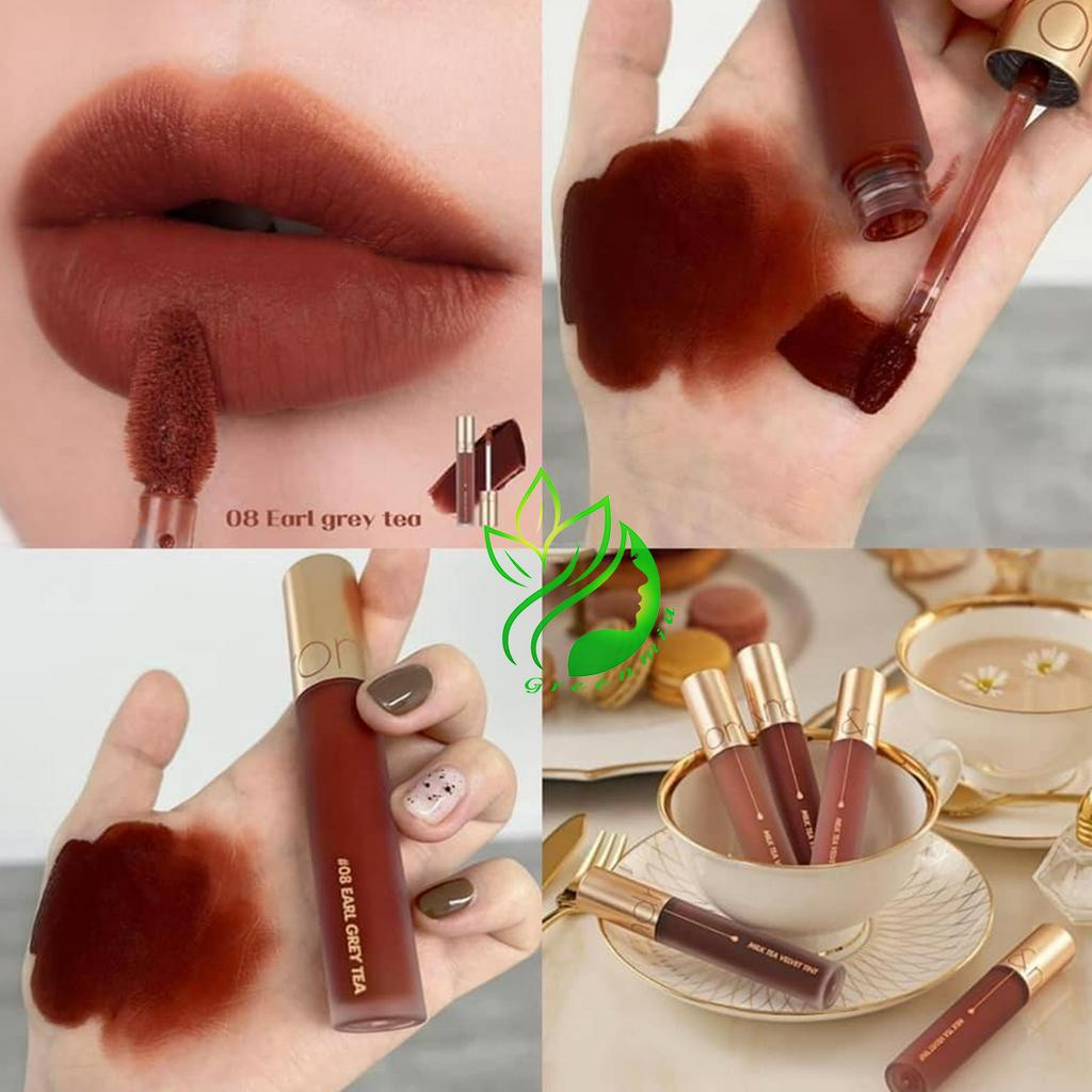 Son Kem Lì Romand Milk Tea Velvet Tint 4.4g Mịn Mượt Như Nhung Màu 08 Earl Grey Tea Màu Nâu Trầm CHÍNH HÃNG