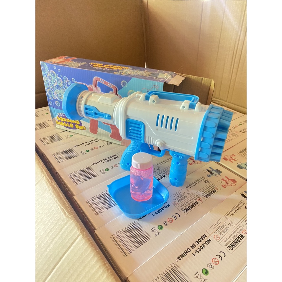 [ Đồ chơi trẻ em ngoài trời ] Combo 2 hộp Máy bắn bong bóng ngoài trời/ súng bắn bong bóng 32 nòng đồ chơi sáng tạo