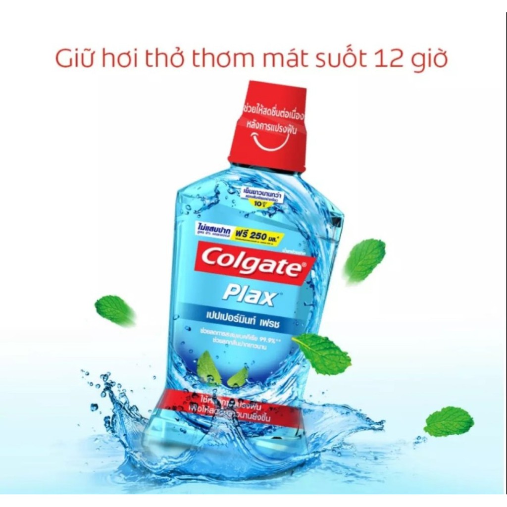 Date 06/2024 - Nước súc miệng Colgate Trà Xanh / Bạc Hà 500ml