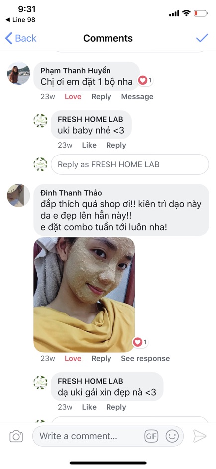 Bột mặt nạ thiên nhiên cacao oải hương cấp nước Fresh Home Lab
