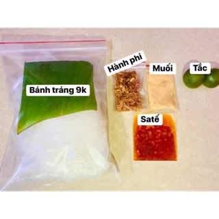 Bánh tráng sate hành , sate tỏi