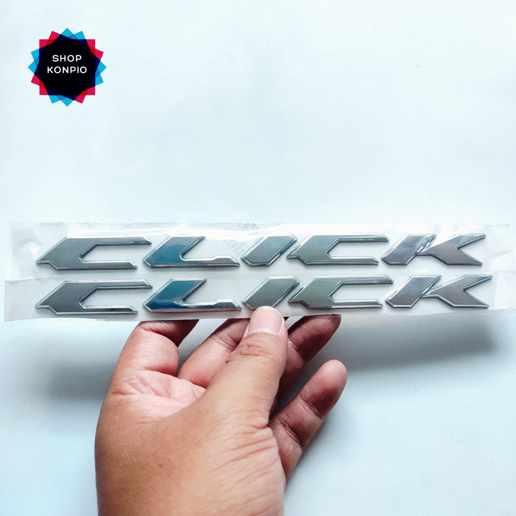 Cặp Tem Chữ Click Thái Dập Nổi Dán Xe Chống Thấm Cực Đẹp