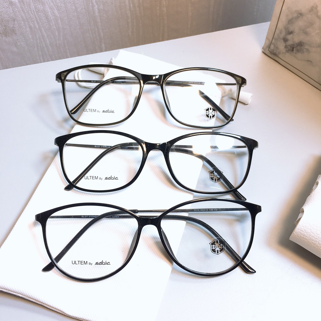 Gọng kính cận mắt mèo và vuông chất liệu kim loại bền đẹp 2213-2211-2215