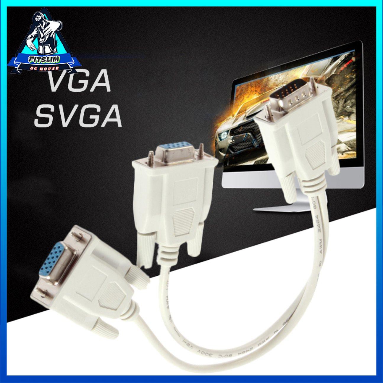 1 PC sang 2 chiều Màn hình VGA SVGA Dual Video Graphic LCD TFT Y Splitter Cáp dẫn