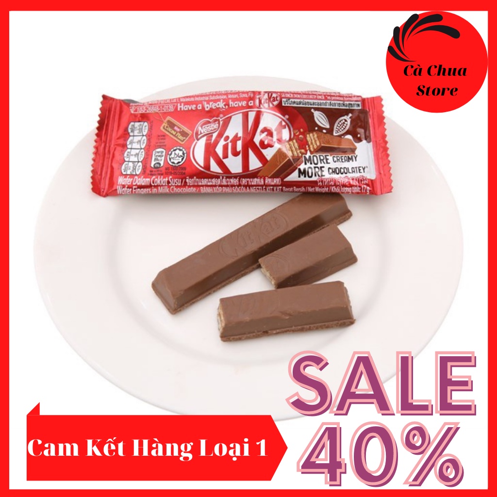 [Hình Thật] Bánh Xốp Phủ Socola Kitkat 102G 6 thanh*17g, bánh xốp phủ socola thơm ngon