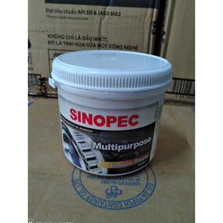 Mỡ hộp bôi trơn, bảo dưỡng xe máy Sinopec (500g)