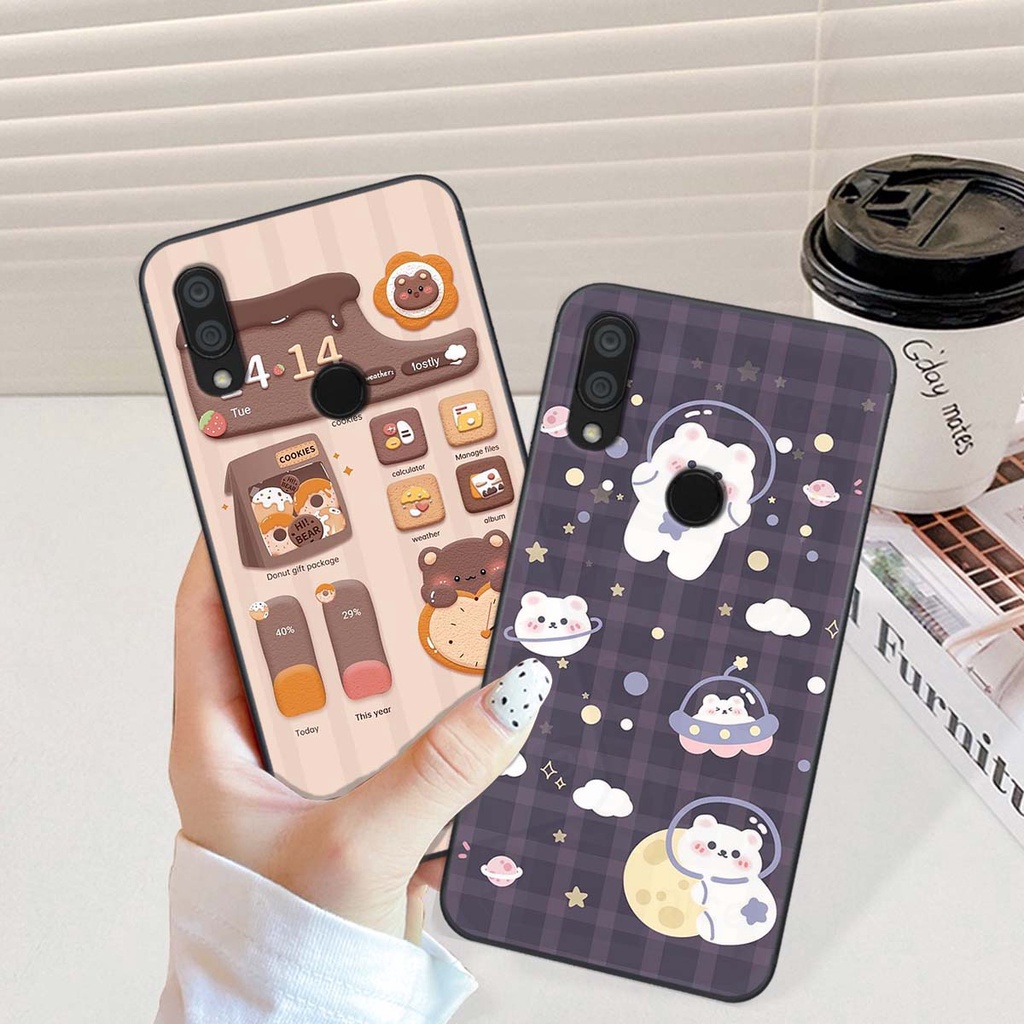 Ốp xiaomi redmi 7 - redmi note7 - redimi note 7 pro in hình gấu dễ thương và cute