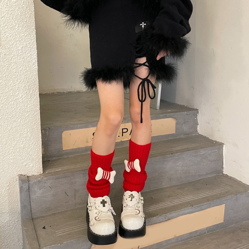 Tất Dệt Kim Giữ Ấm Chân Phong Cách Lolita